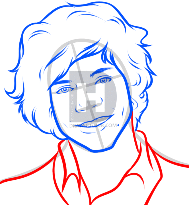 664x720 How To Draw Harry Styles, Harry Styles, Step
