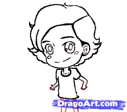 406x361 How To Draw Chibi Harry Styles Step