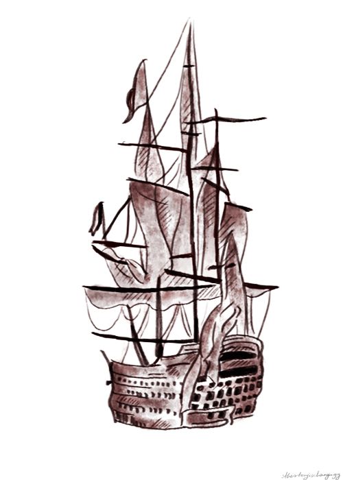 500x700 Harry's Ship Tattoo I Honestly Dont Know Why But, This Tattoo Has