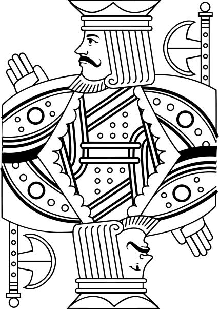 427x602 King Line Drawing Clipart