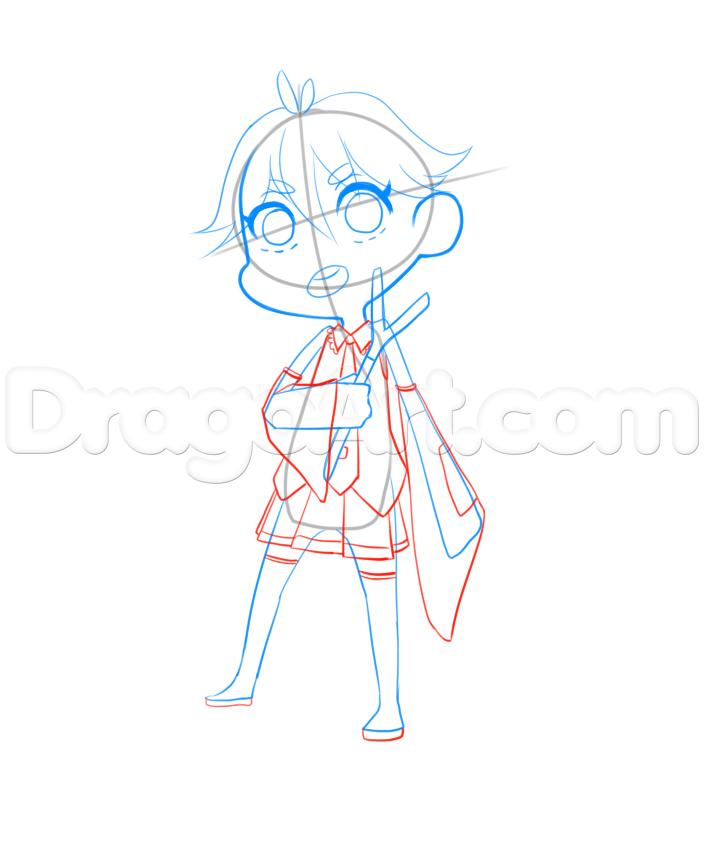 704x848 How To Draw Chibi Hatsune Miku, Step