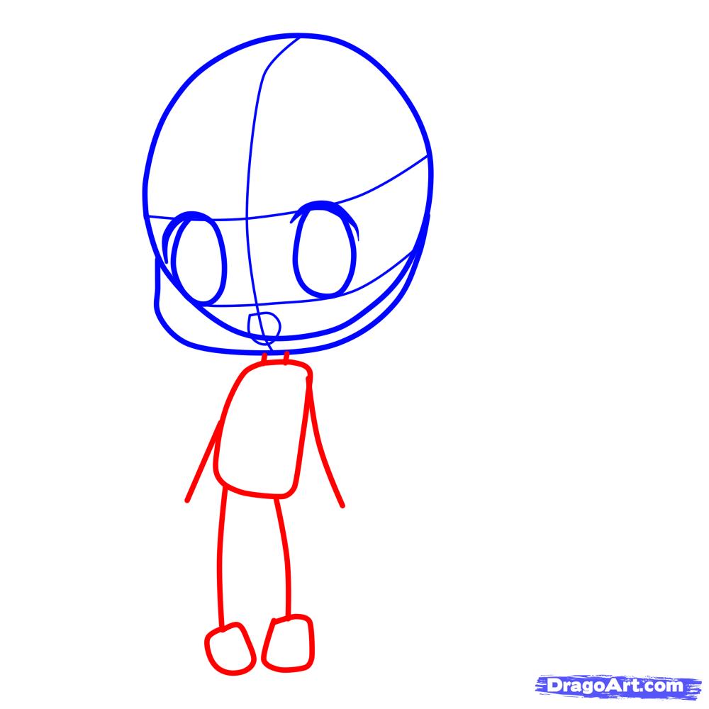 1000x1000 How To Draw Chibi Miku, Step