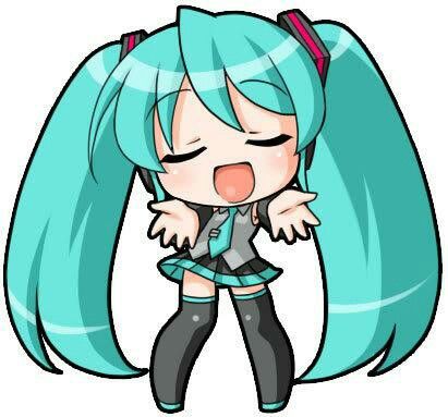 411x383 Art Chibi, Hatsune Miku, Anime Chibi