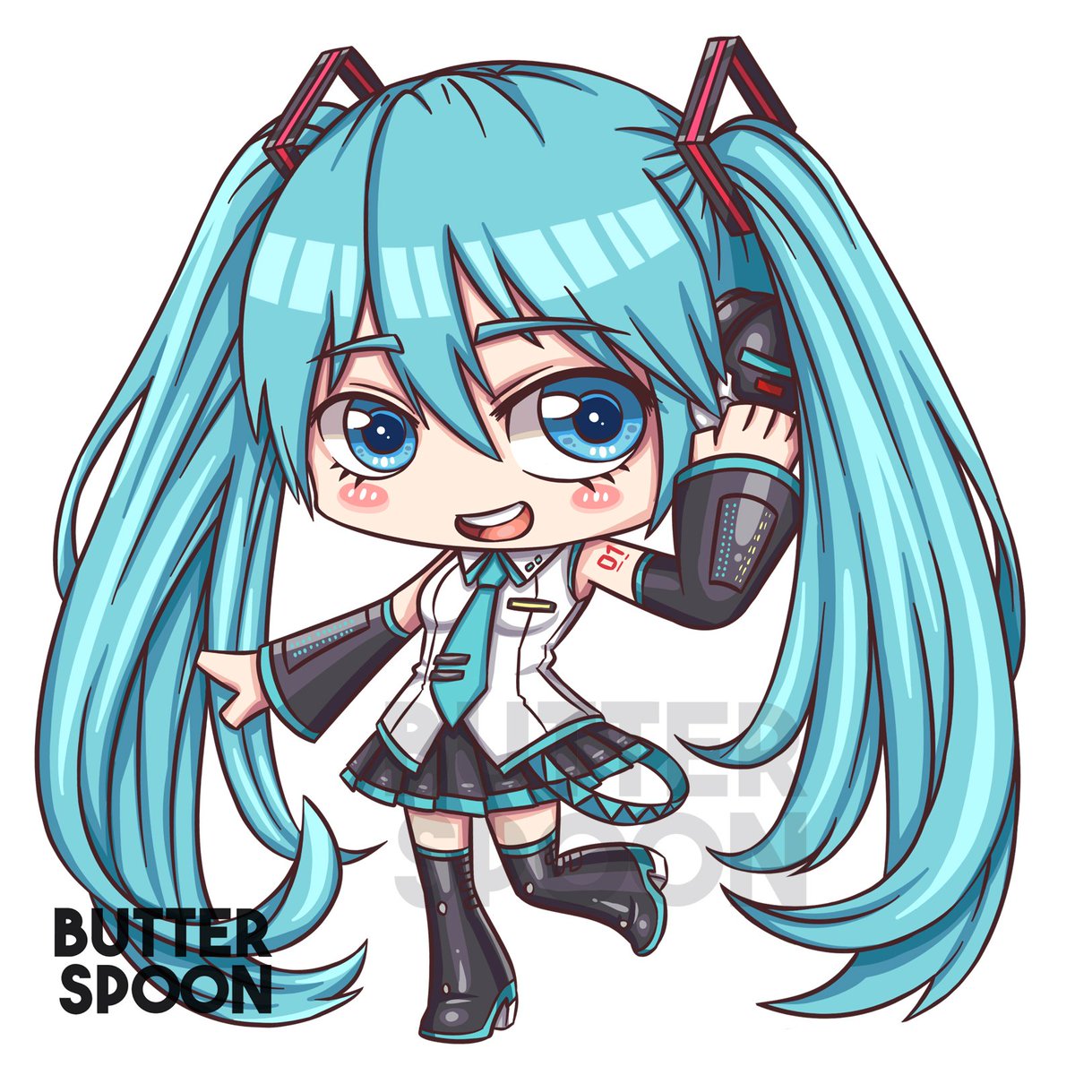 Hatsune Miku Chibi Drawing | Free download on ClipArtMag