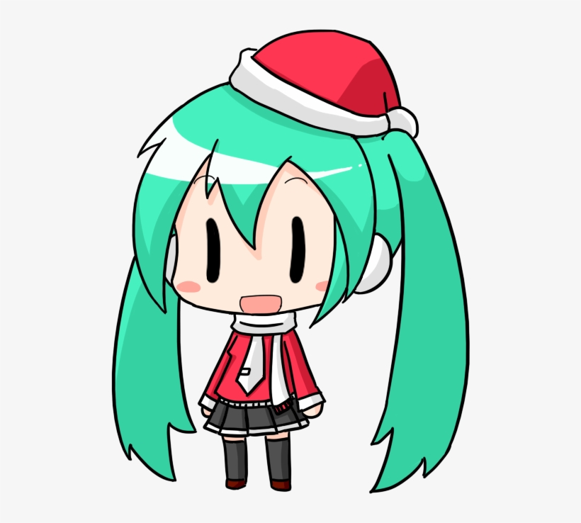 820x738 Clip Freeuse Library Miku Drawing Christmas