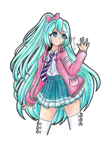 379x512 Hatsune Miku Ribbon Girl