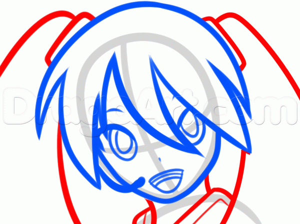 600x447 How To Draw Miku Hatsune Easy, Step