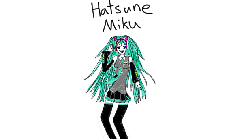861x484 I Tried To Draw Hatsune Miku If You Don't Know Who She Is I Would