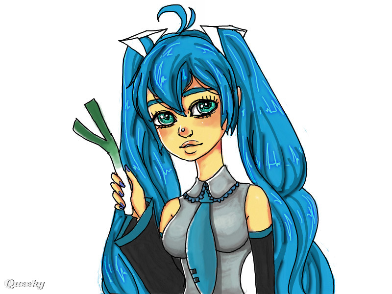 800x600 My Version Of Hatsune Miku An Anime Speedpaint Drawing