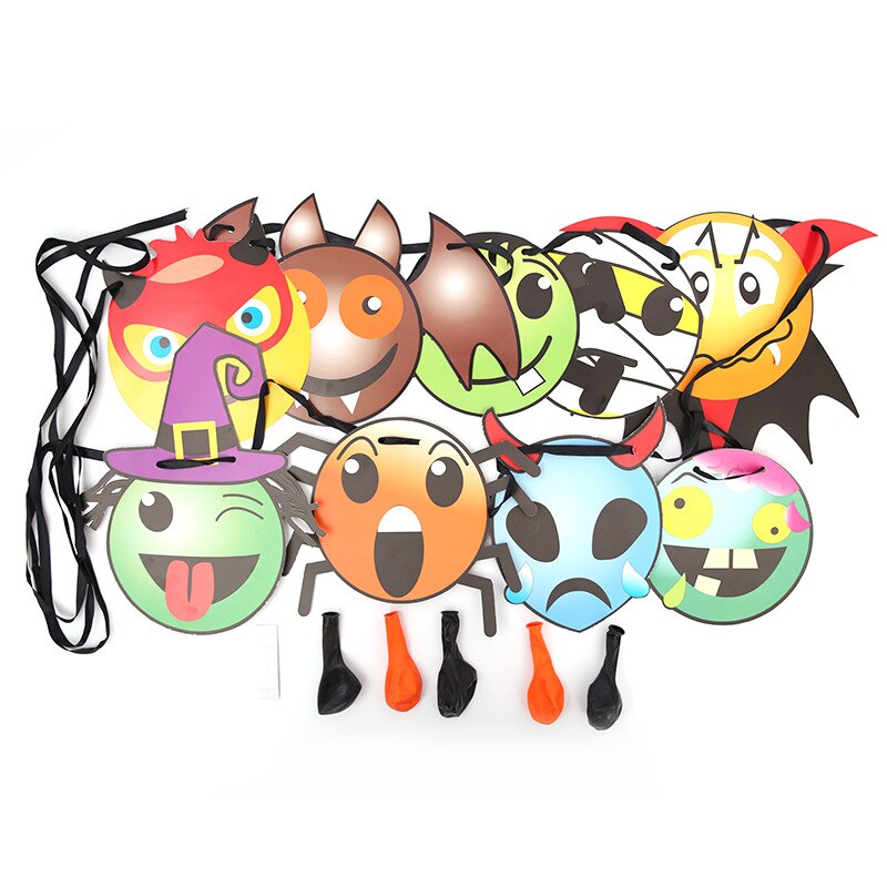 800x800 New Creative Halloween Paper Drawing Flag Balloon Set Halloween