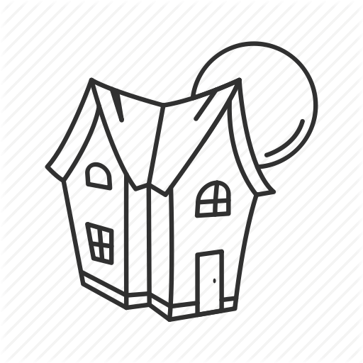 512x512 Drawing Halloween Haunted House Transparent Png Clipart Free