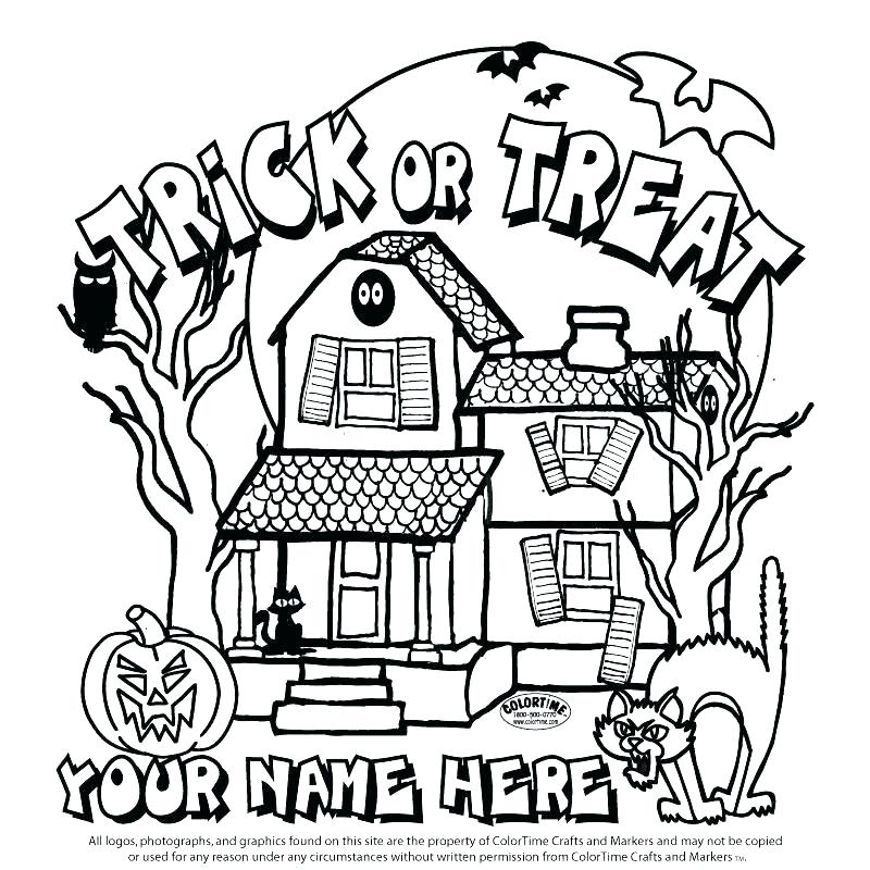800x800 Haunted House Coloring Pages Contemporary Pictures Mansion Inside