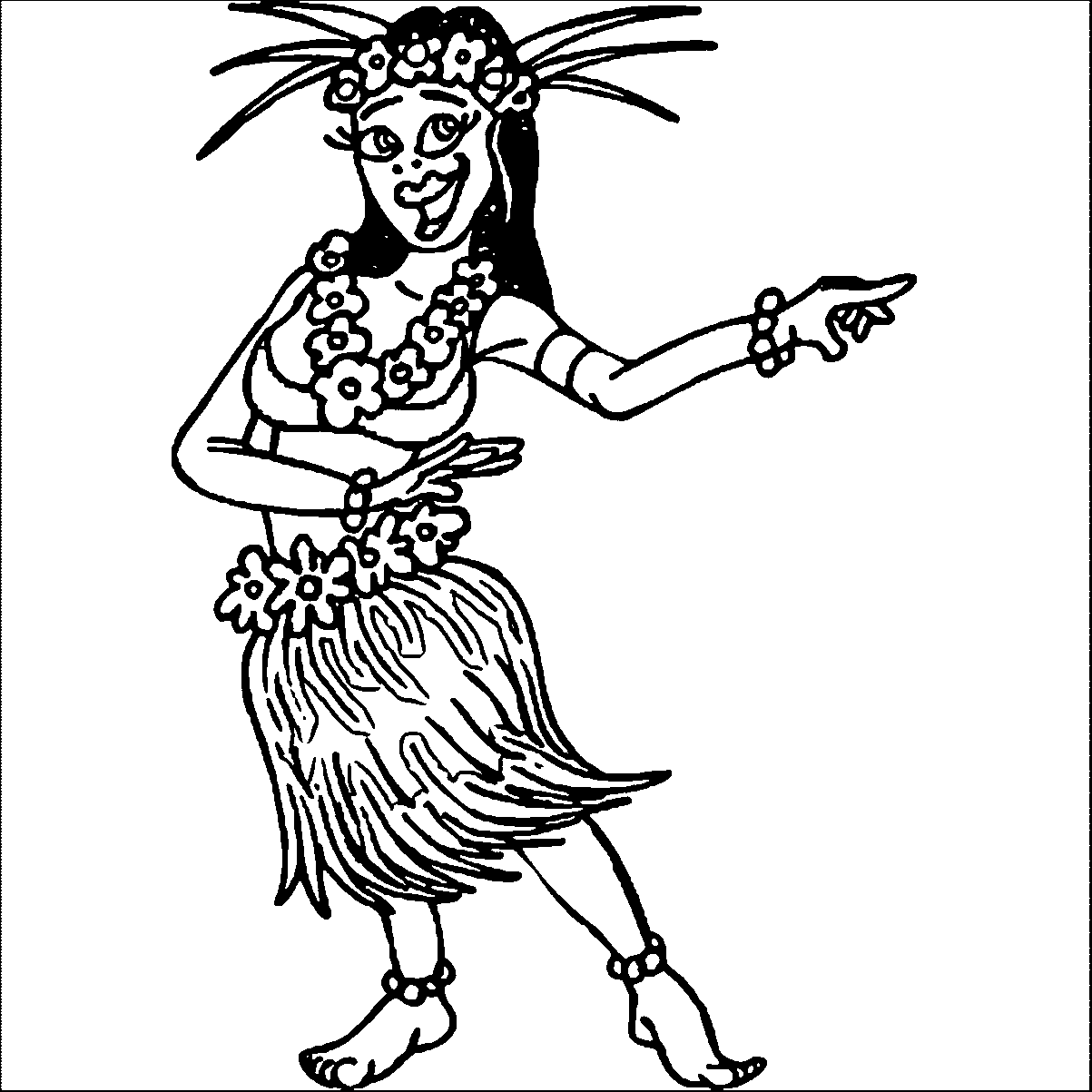 1203x1203 Hawaiian Coloring Pages