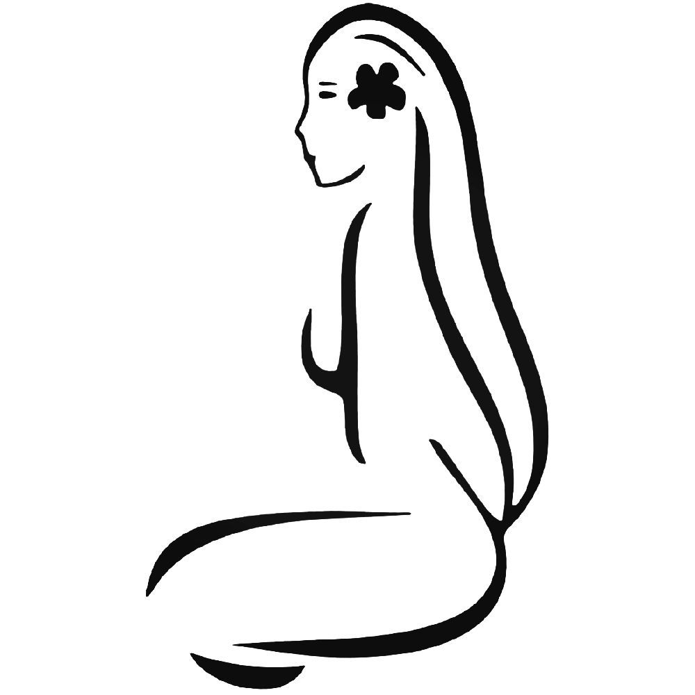 1000x1000 Hawaiian Hawaii Girl Style Decal