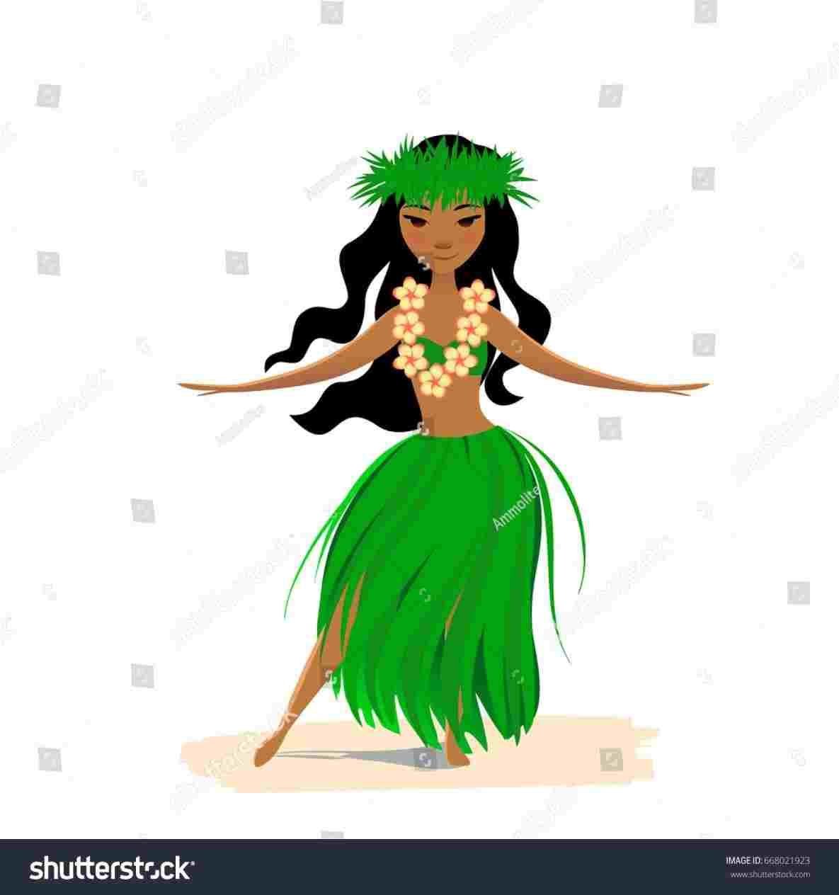 1185x1264 Rhezcanvascom Portrait Hawaiian Girl Drawing Of A Hula Vector Hand