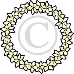 250x250 Hawaiian Plumeria Lei Clip Art