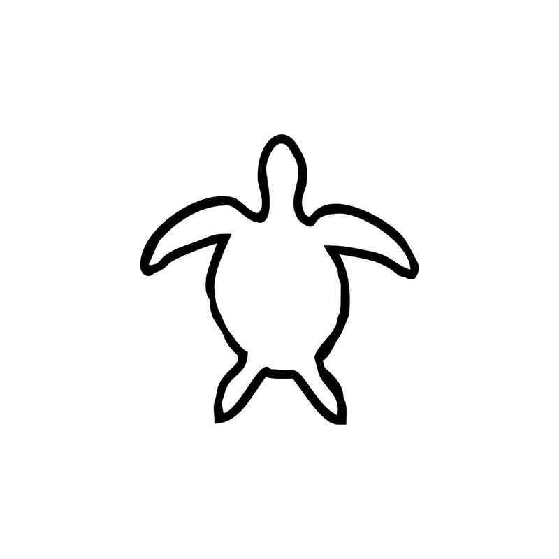 800x800 Hawaiian Hawaii Sea Turtle Style Vinyl Sticker