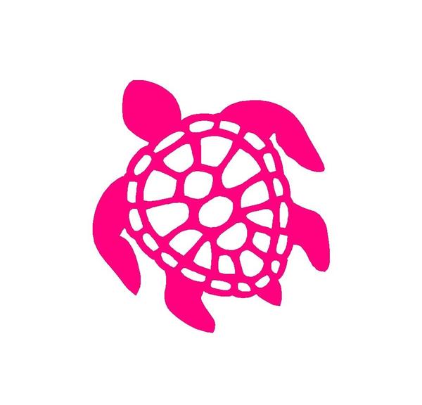 600x576 honu hawaiian sea turtle vinyl decal car window laptop mirror