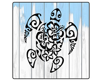 340x270 Floral Sea Turtle Etsy