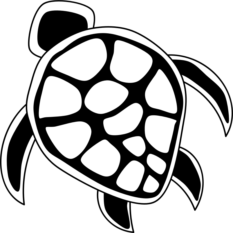 Hawaiian Turtle Drawing | Free download on ClipArtMag