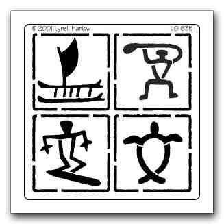 327x327 Lg Hawaiian Petroglyph Silhouettes Hawaiian Tattoo