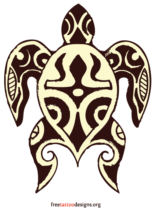 530x709 Turtle Tattoos Polynesian And Hawaiian Tribal Turtle Designs