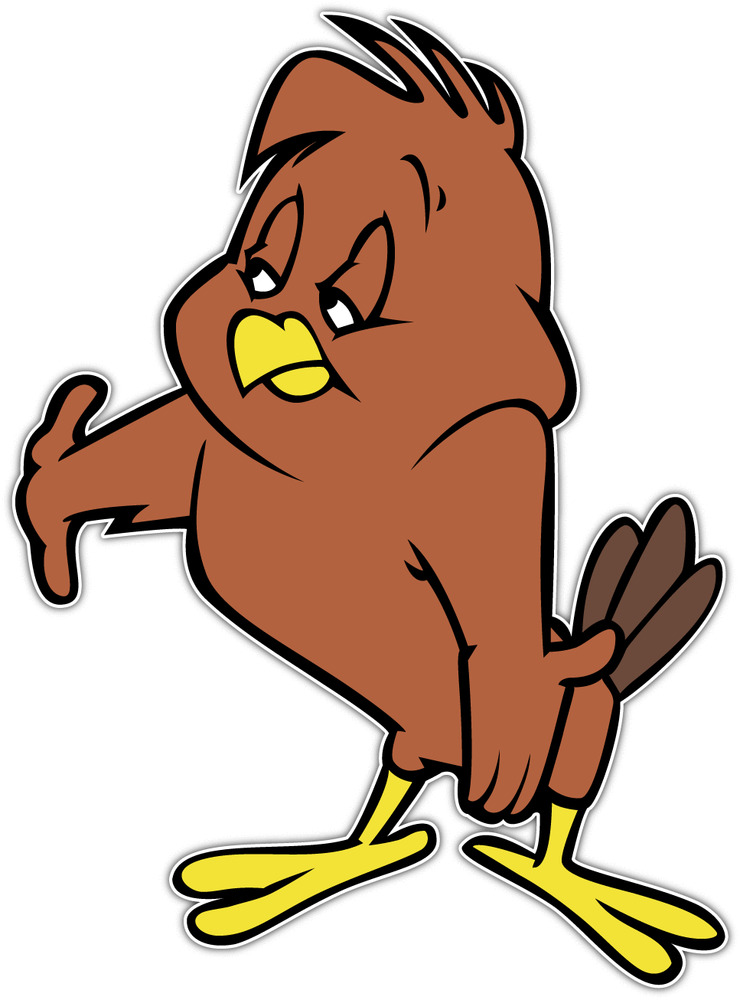 740x1000 Henery Hawk Bird Kids Cartoon Car Bumper Window Sticker Decal