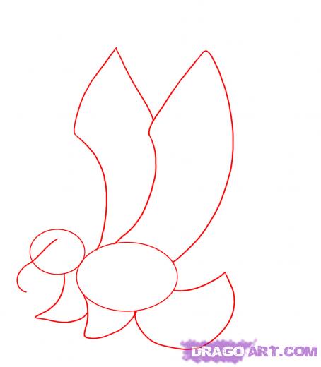 454x520 Step How To Draw A Cartoon Hawk