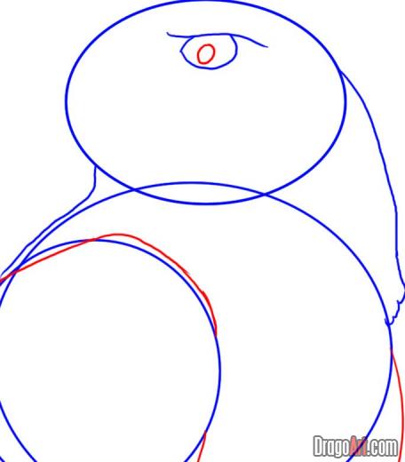 456x520 How To Draw A Hawk Head Step