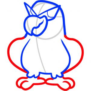 302x302 How To Draw How To Draw A Hawk For Kids