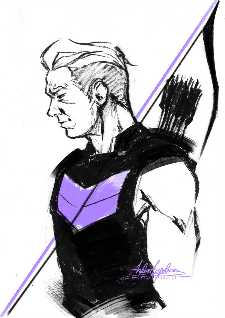 751x1063 hawkeye sketch