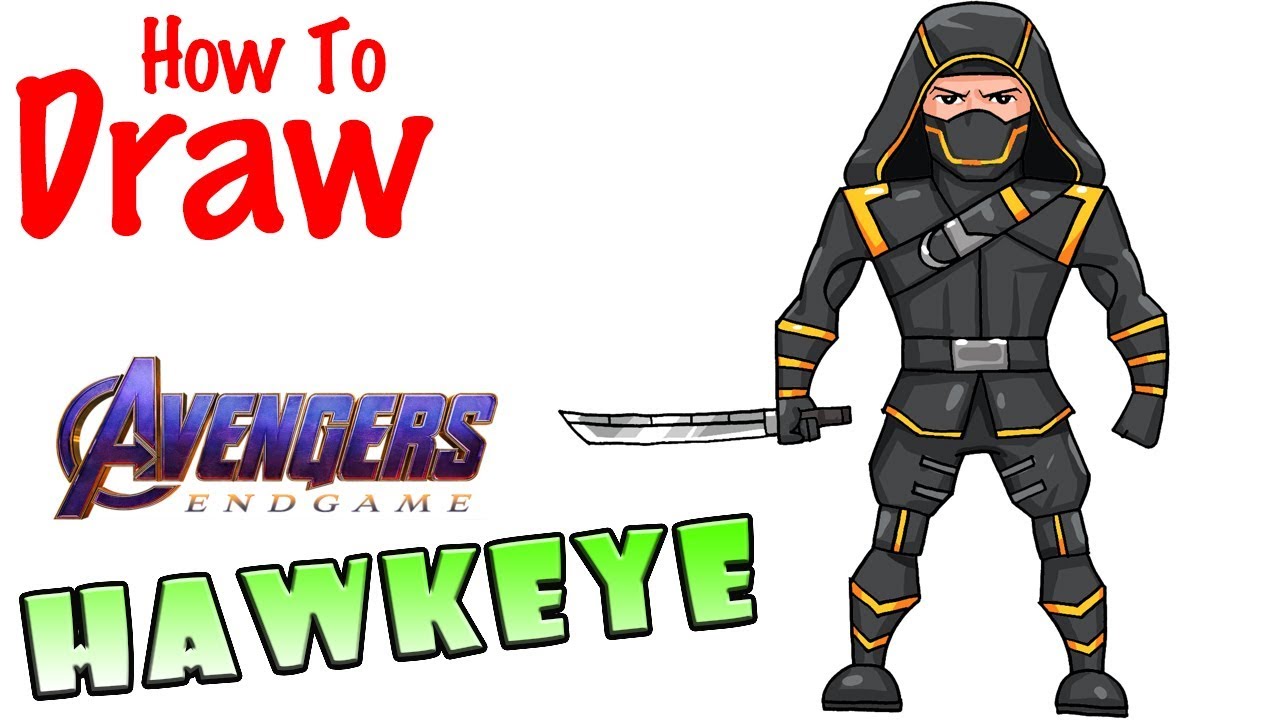 1280x720 how to draw hawkeye from avengers endgame