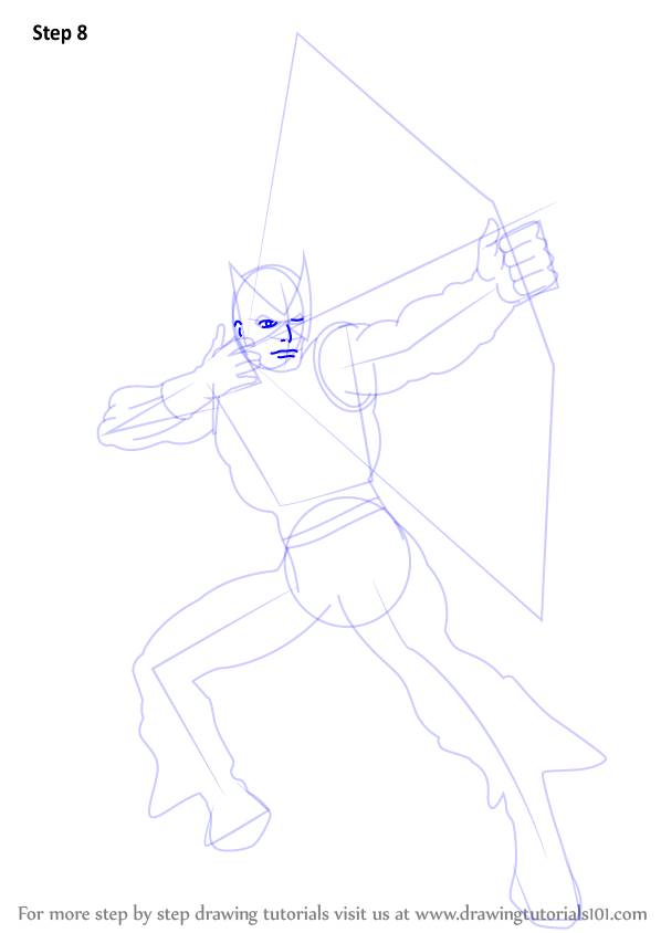 598x844 learn how to draw hawkeye
