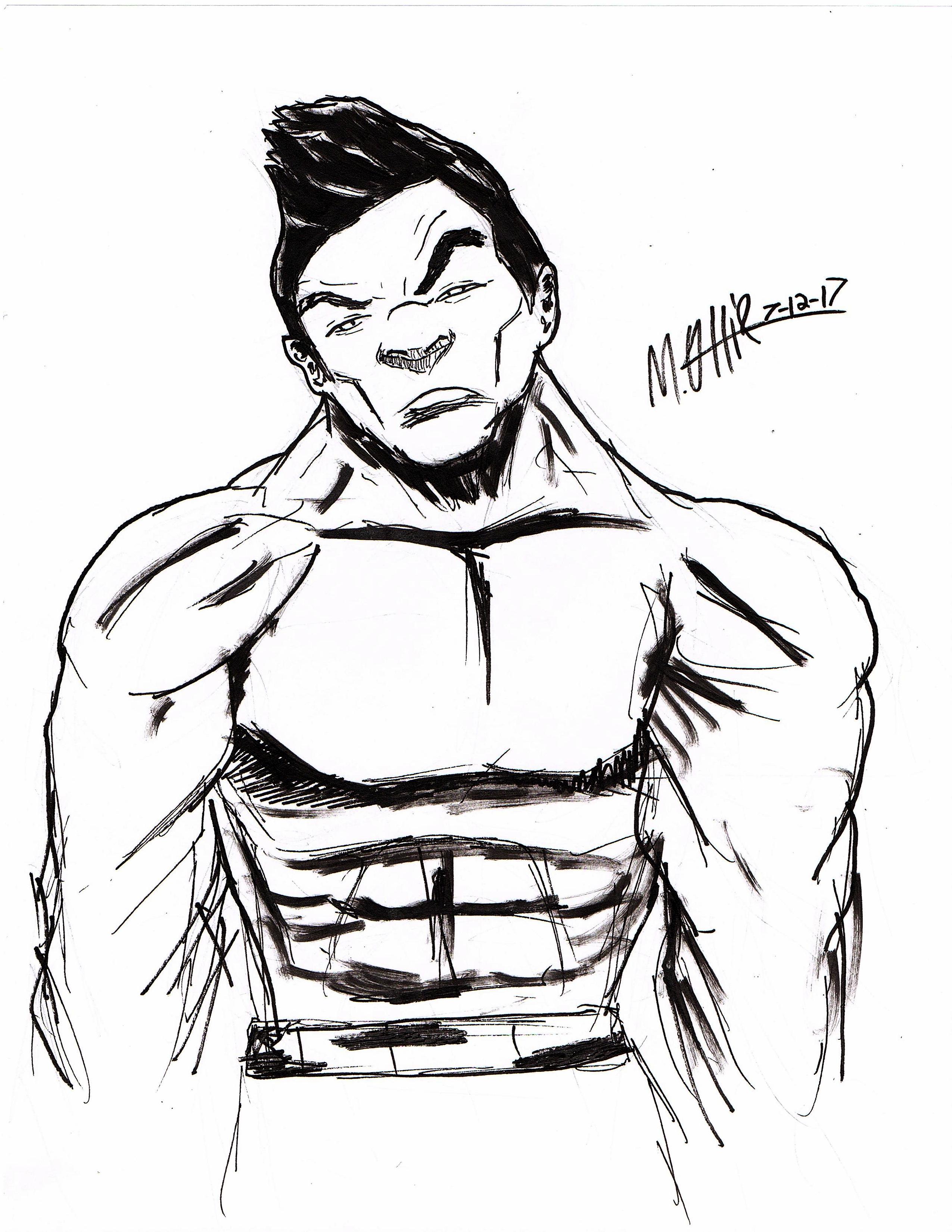 2550x3300 drawing of the week hawkeye rockin'