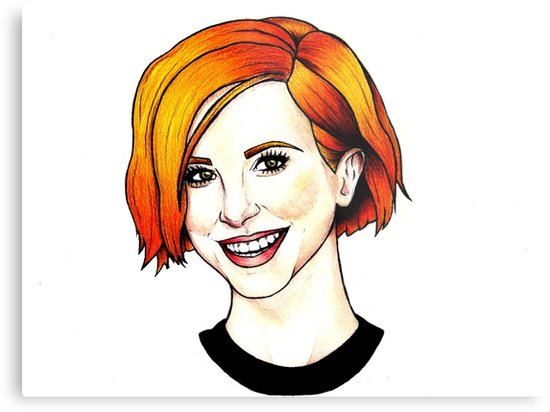 550x412 Hayley Williams Metal Prints
