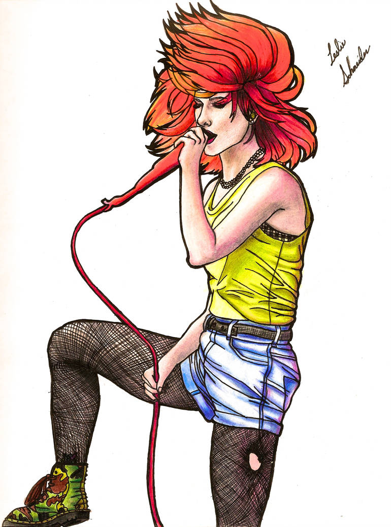 770x1038 Hayley Williams Singing Portrait