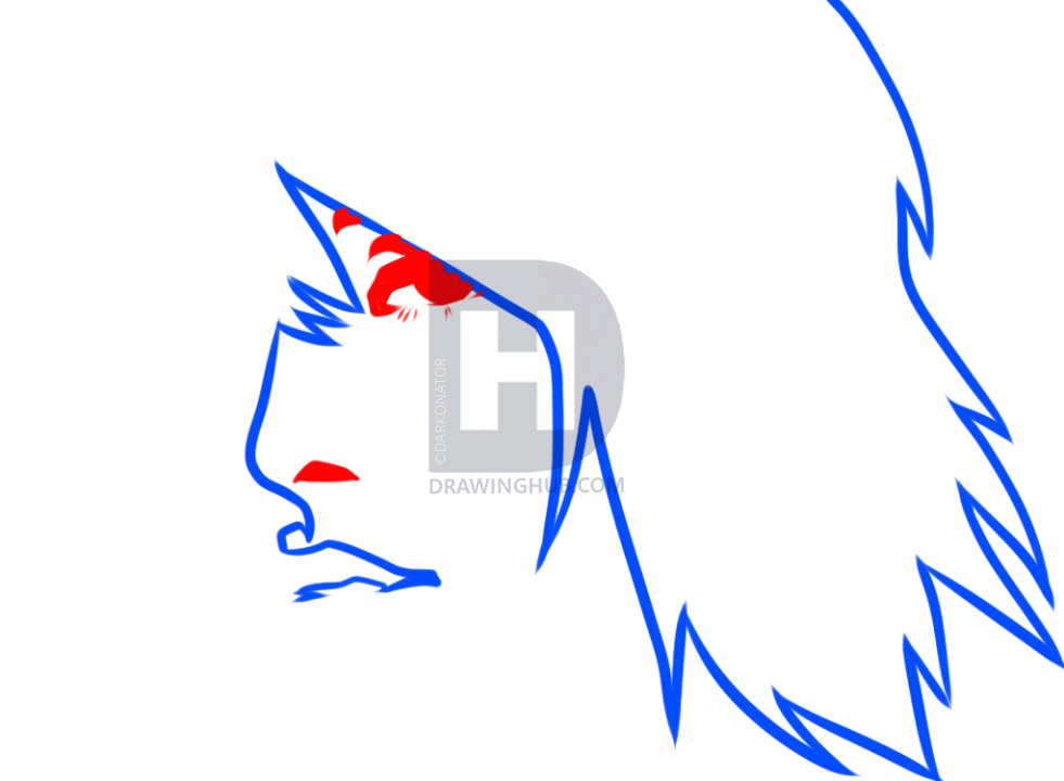 981x720 How To Draw Tribal Hayley Williams, Step