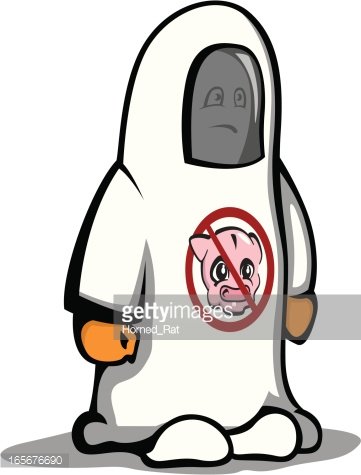 361x475 Hazmat Suit Swine Flu Premium Clipart