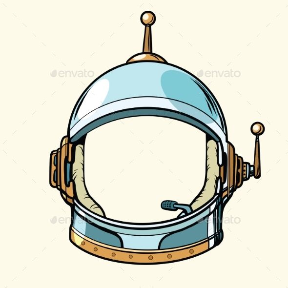 590x590 Space Suit Helmet Isolated On White Background