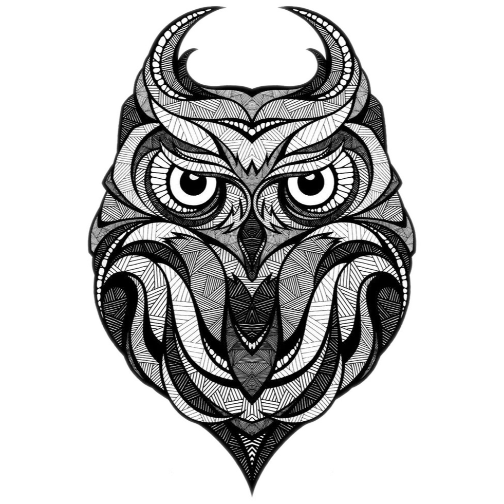 981x981 Download Owl Illustrator Drawing Illustration Tattoo Download Hd