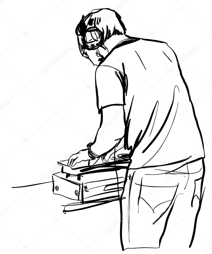 853x1024 Dj Drawing Hd Wallpaper For Free Download