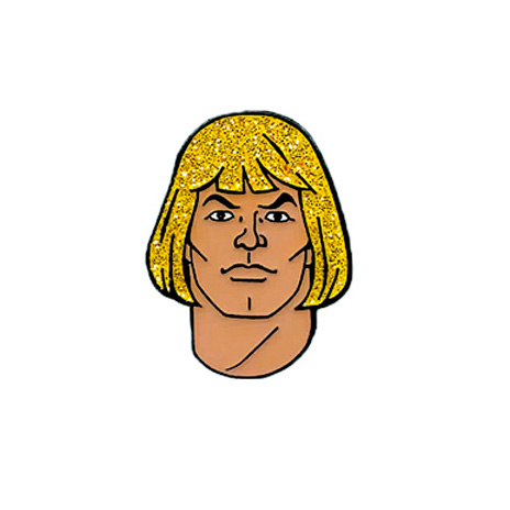 464x464 Glitter He Man Soft Enamel Pin