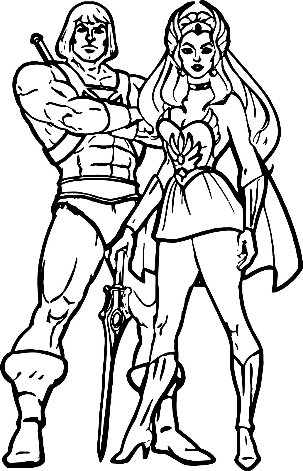 1033x1606 He Man Coloring Pages