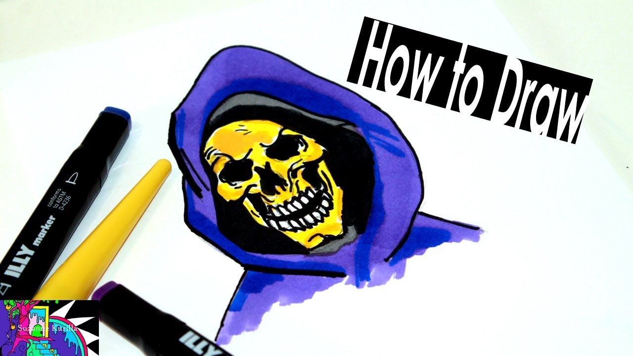 1280x720 How To Draw Skeletor From He Man Step