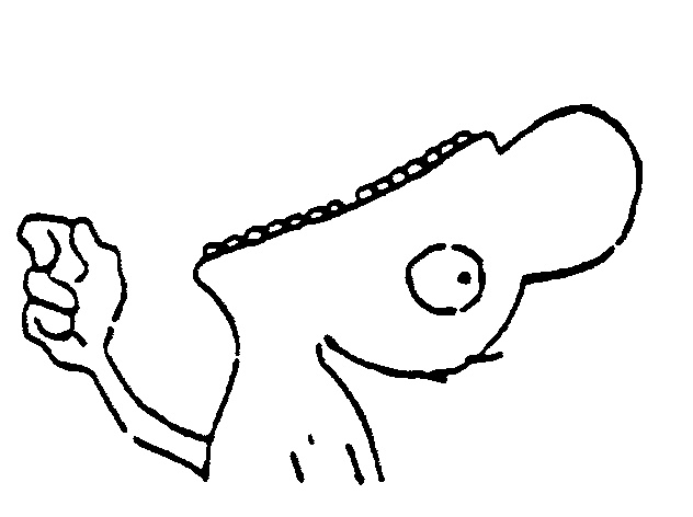 632x472 Cartoon Man Profile Mouth Open, Head Shoulders