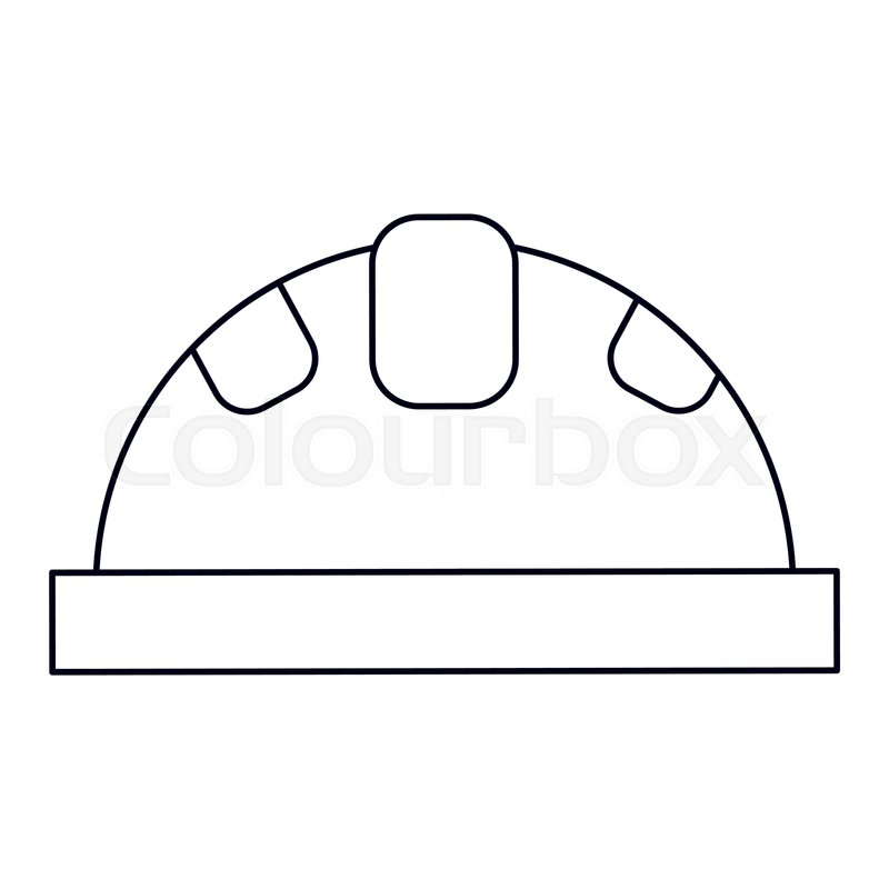 800x800 Helmet Protective Head Construction Stock Vector Colourbox
