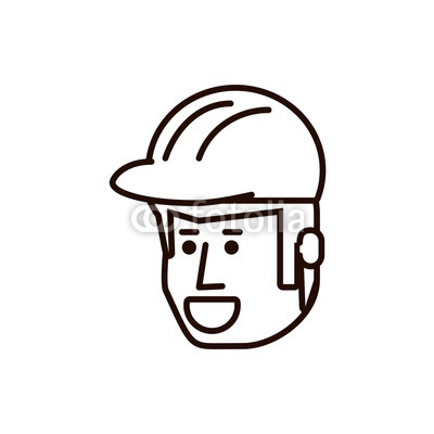 400x400 Head Of Construction Worker Avatar Character Buy Photos Ap