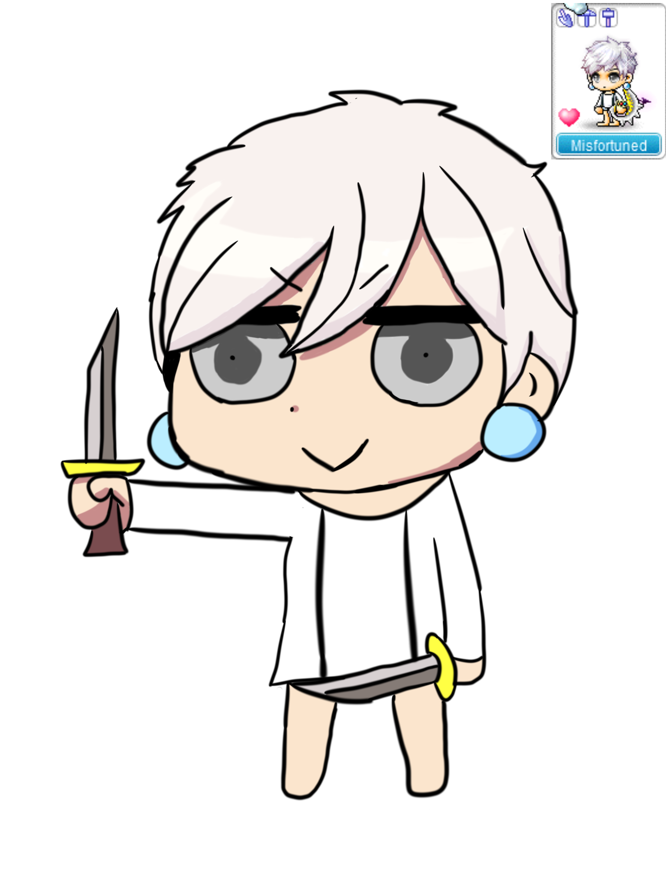 1304x1744 drawing of my friend if you get the reference papa bless maplestory