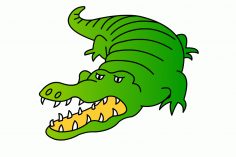 236x157 Crocodile Drawing And Colouring Step
