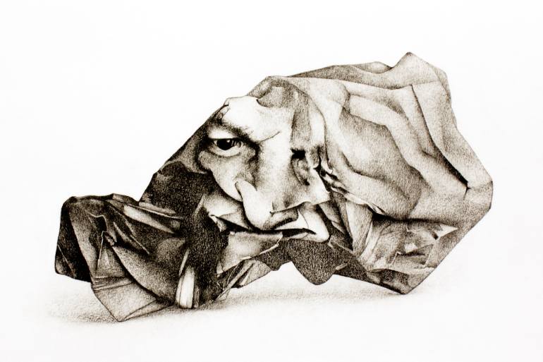770x513 Crinkled Head Drawing